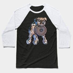 Steampunk Pug Dog Baseball T-Shirt